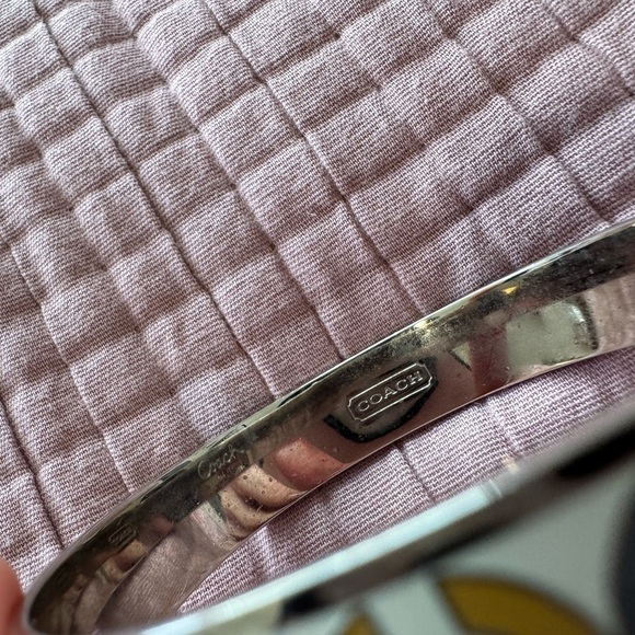 COACH Cream C Bangle Bracelet GUC - Picture 4 of 6